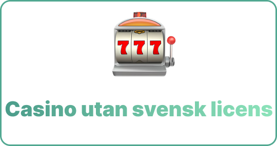 casino utan svensk licens